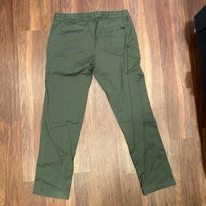 RVCA Men's Olive Green Pants